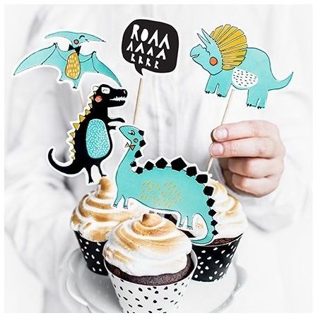 5 pics à gâteaux "dinosaure"