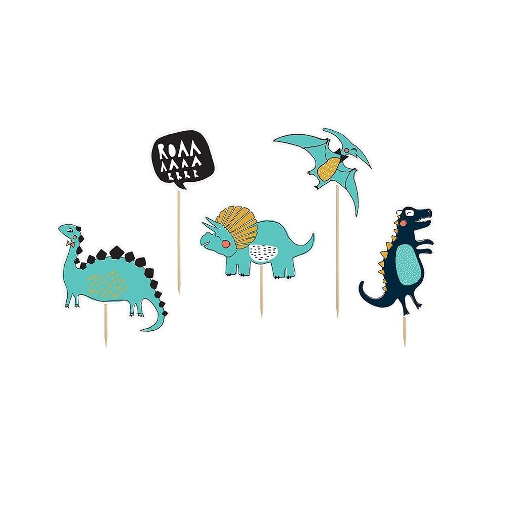 5 pics à gâteaux "dinosaure"