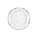 6 assiettes étoiles pastel - 18 cm
