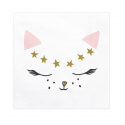 20 serviettes "chat"