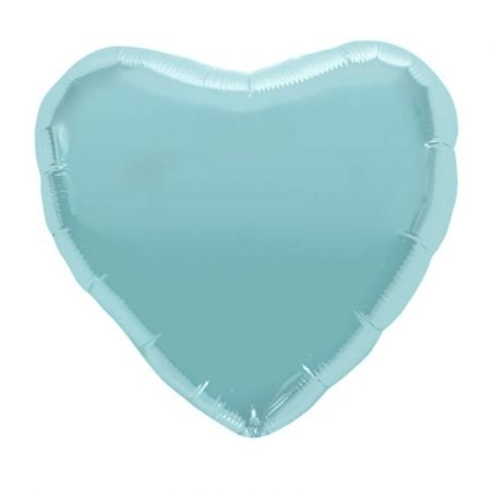 Ballon coeur bleu - 46 cm 