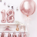 Ballon bulle rose gold - 40 cm 