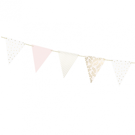 Guirlande de fanions bohème nude - 2,1 m