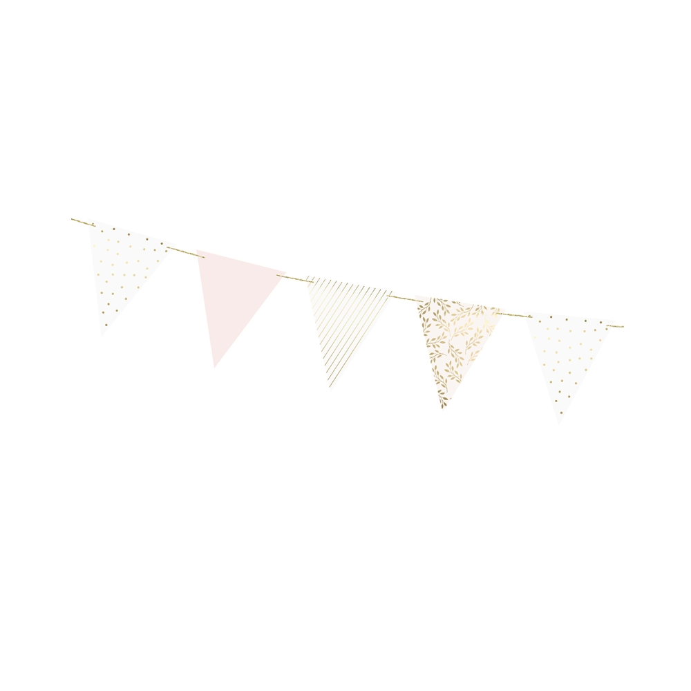 Guirlande de fanions bohème nude - 2,1 m
