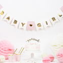 Guirlande de fanions "Baby girl" - 1,8 m