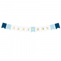 Guirlande de fanions "Baby boy" - 1,8 m