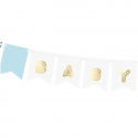 Guirlande de fanions "Baby boy" - 1,8 m