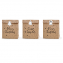 3 grandes pochettes cadeaux kraft "Noël"