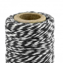 50 m ficelle baker twine noir & blanc