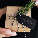 50 m ficelle baker twine noir & blanc