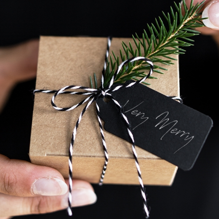 50 m ficelle baker twine noir & blanc