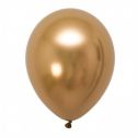 Ballon chrome doré -  30 cm
