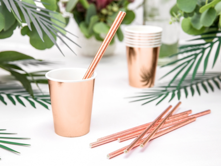 6 gobelets rose gold