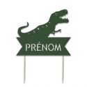 Cake topper en papier personnalisable "dinosaure"