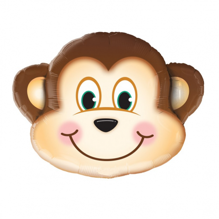 Ballon tête de singe - 87 cm