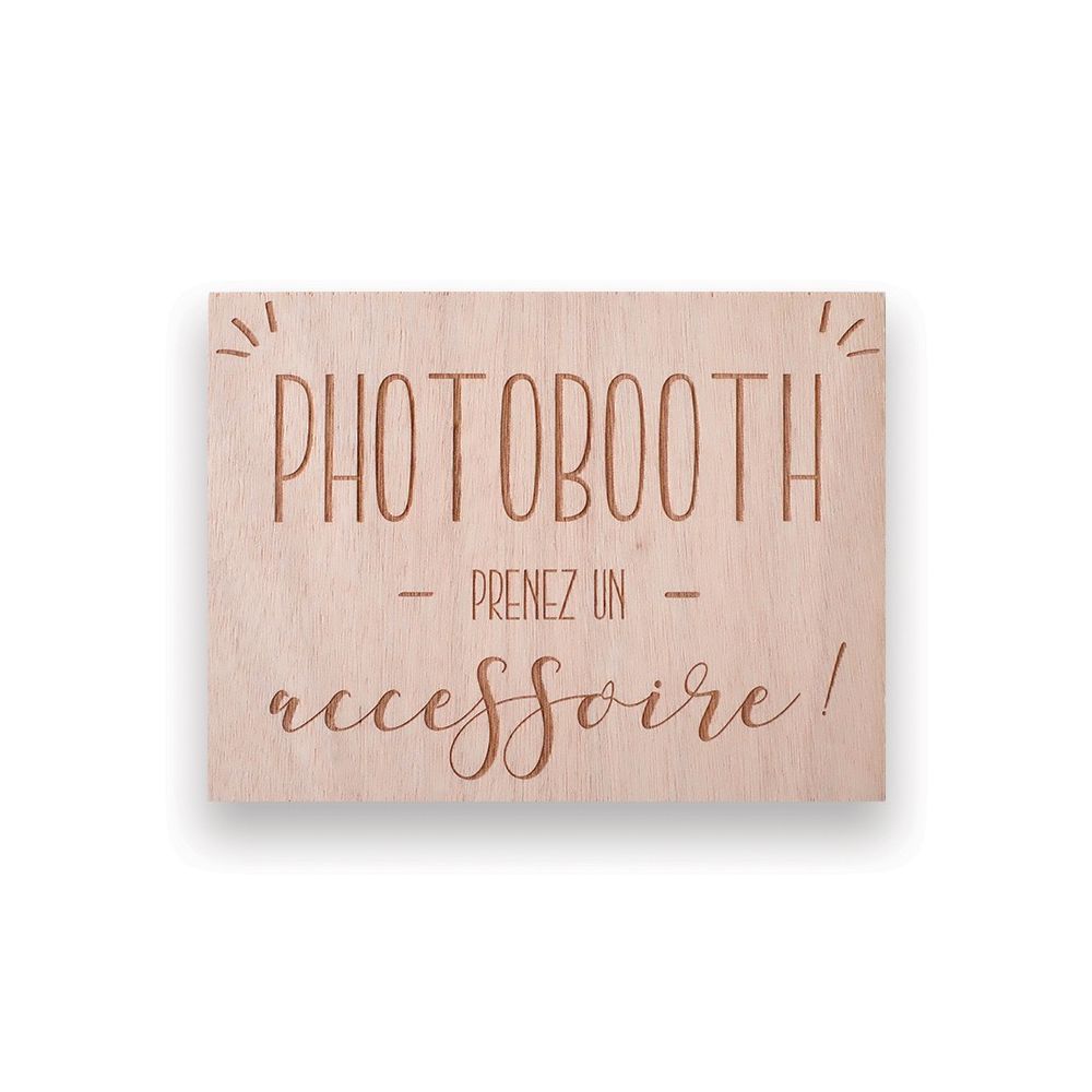 Panneau en bois "photobooth" - Petit modèle