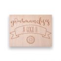 Panneau en bois "gourmandises" - Petit modèle