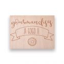 Panneau en bois "gourmandises" - Petit modèle