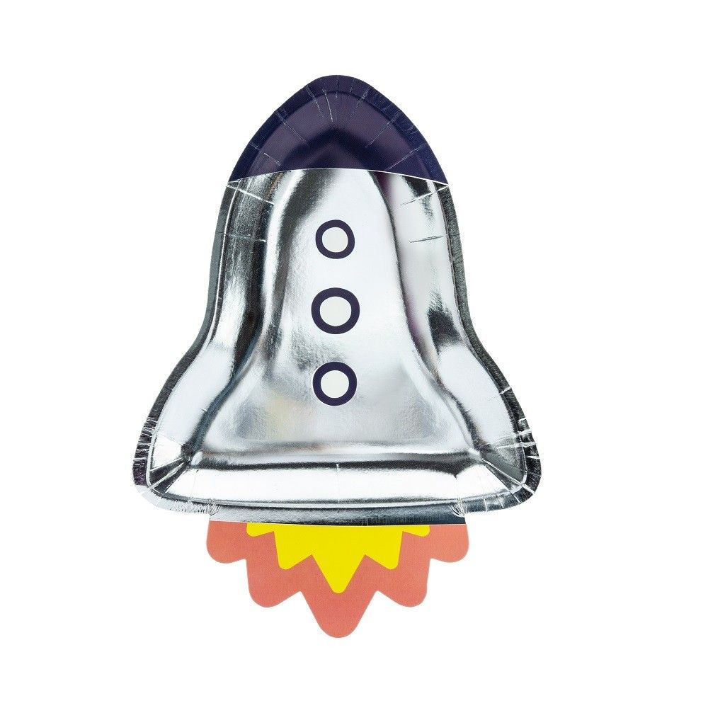 6 Assiettes en papier Cosmos - Rocket - 29 -5cm