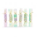 6 crakers confettis pastel