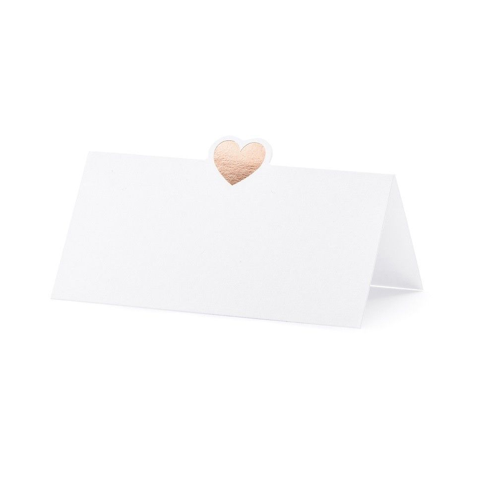 10 Marque place - Coeur - or rose