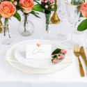 10 Marque place - Coeur - or rose
