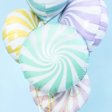 Ballon rond "bonbon menthe" - 35 cm