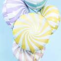 Ballon rond "bonbon jaune" - 35 cm