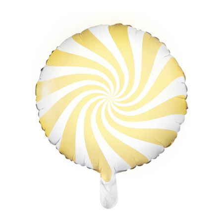 Ballon rond "bonbon jaune"...