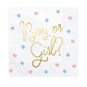 20 serviettes"Boy or Girl ?" - 23 cm