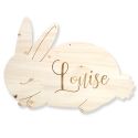 Décoration en bois personnalisable "lapin"