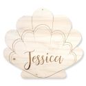 Décoration en bois personnalisable "coquillage"