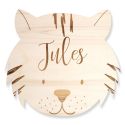 Décoration en bois personnalisable "tigre"
