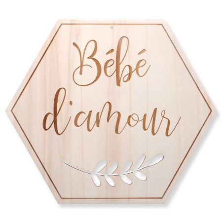 Decoration En Bois Bebe D Amour
