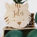 Décoration en bois personnalisable "tigre"