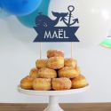 Cake topper en papier personnalisable "marin"