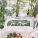 Sticker pour voiture "Just married"