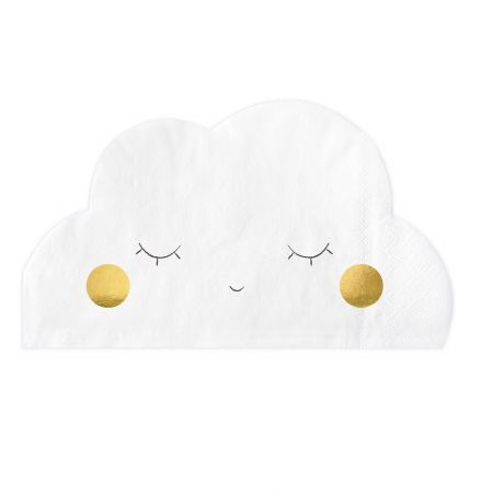 20 serviettes "nuage"