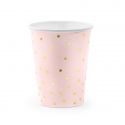 6 Gobelets à Pois - rose clair