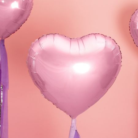 DAZAKA Ballon Coeur Or Rose 20 Pièces Taille 45 cm, Ballon Gonflable  Hélium en Forme de Coeur