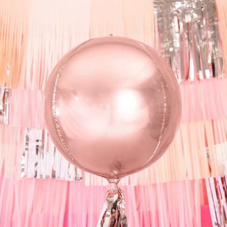 Ballon bulle rose gold - 40 cm 