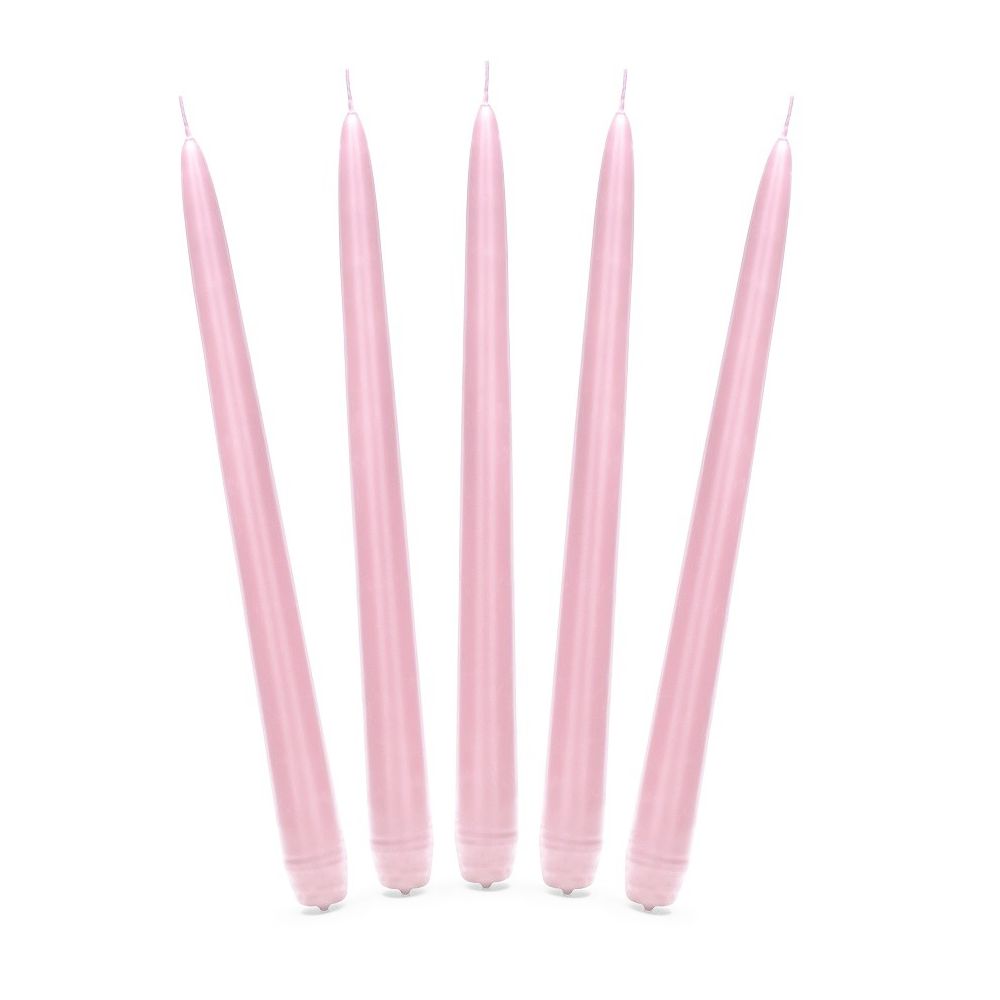 10 Bougie conique mate - rose