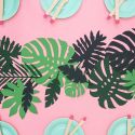 21 feuilles tropicales en papier