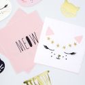 20 serviettes "chat"