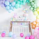 10 ballons pastel bleu -  28 cm