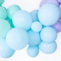 10 ballons pastel bleu -  28 cm
