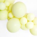 Ballon pastel jaune -  28 cm