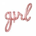 Ballon en mylar Girl - rose or