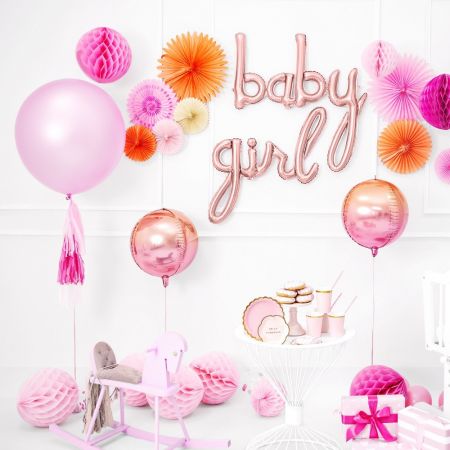 Ballon en mylar Girl - rose or
