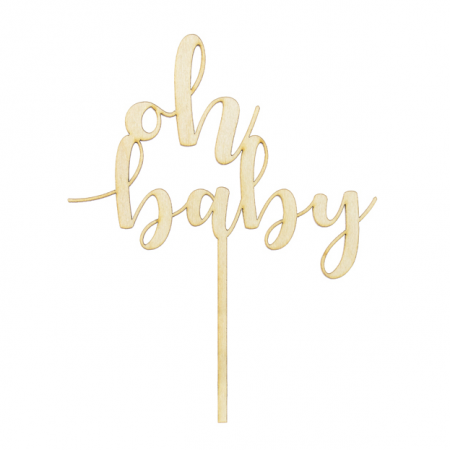 Cake topper "Oh baby"
